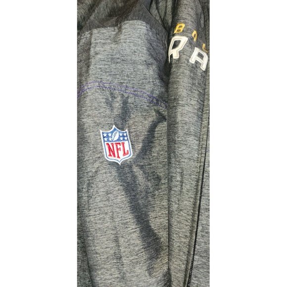 Baltimore Ravens NFL Reebok On Field Mens XL Full Zip Jacket preowned - Picture 15 of 16